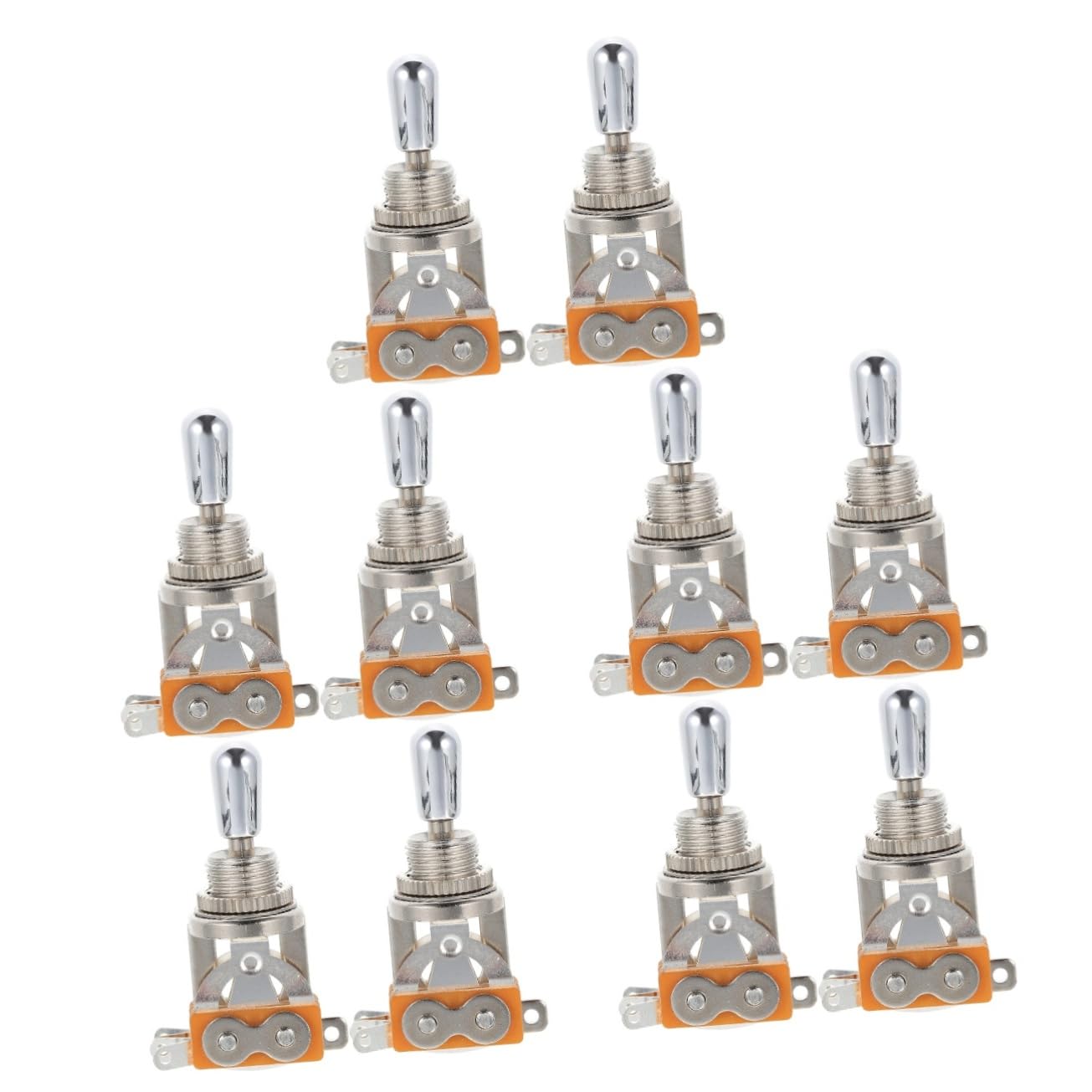 10piezas Selector De Pastillas Para Guitarra Eléctrica De Metal Vías De Fácil Instalación y Duradero Accesorio Para Cambios De Tonos