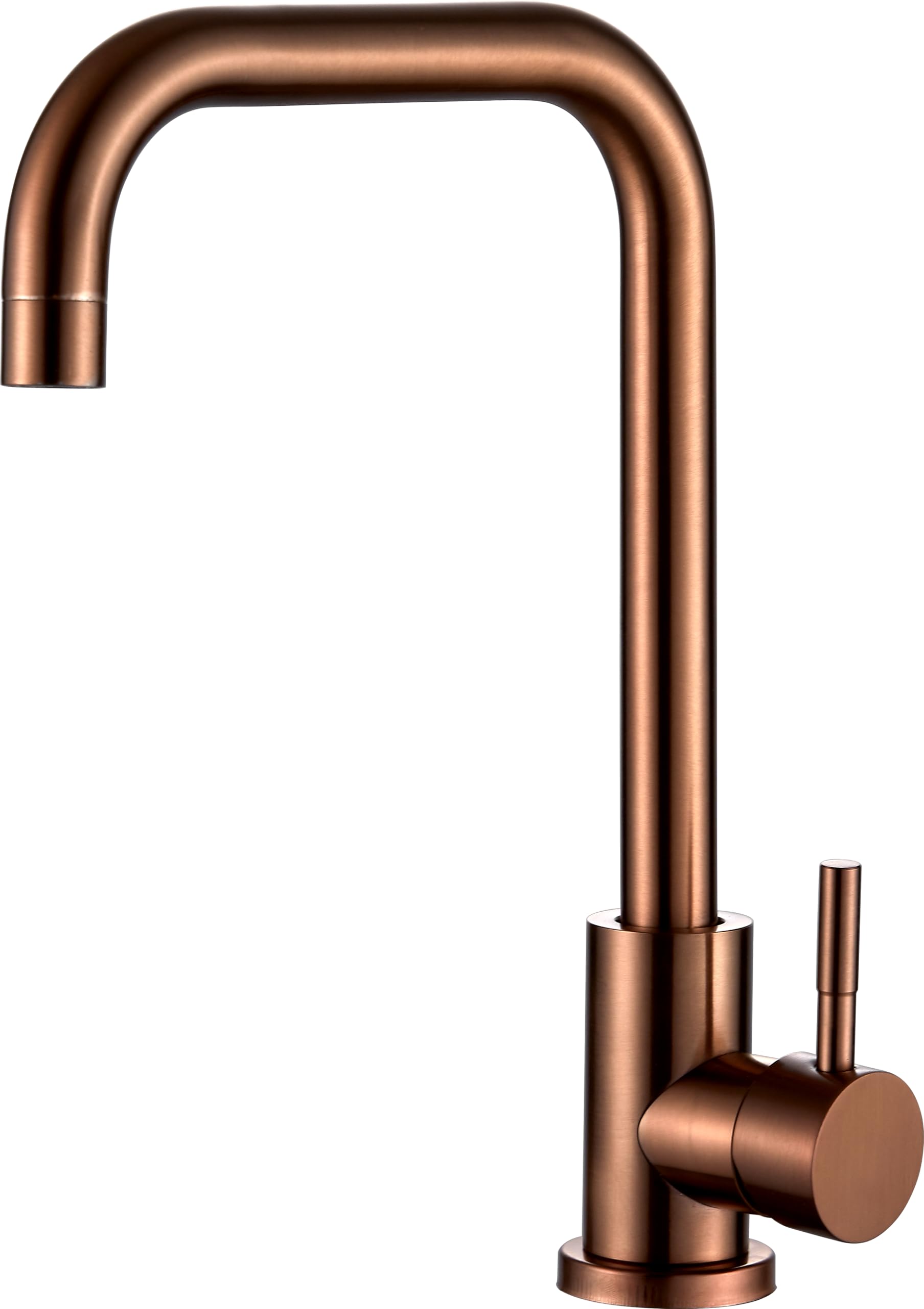 Home Range Rose Gold Single Handle Kitchen Mixer Tap | 360° Swivel Spout
