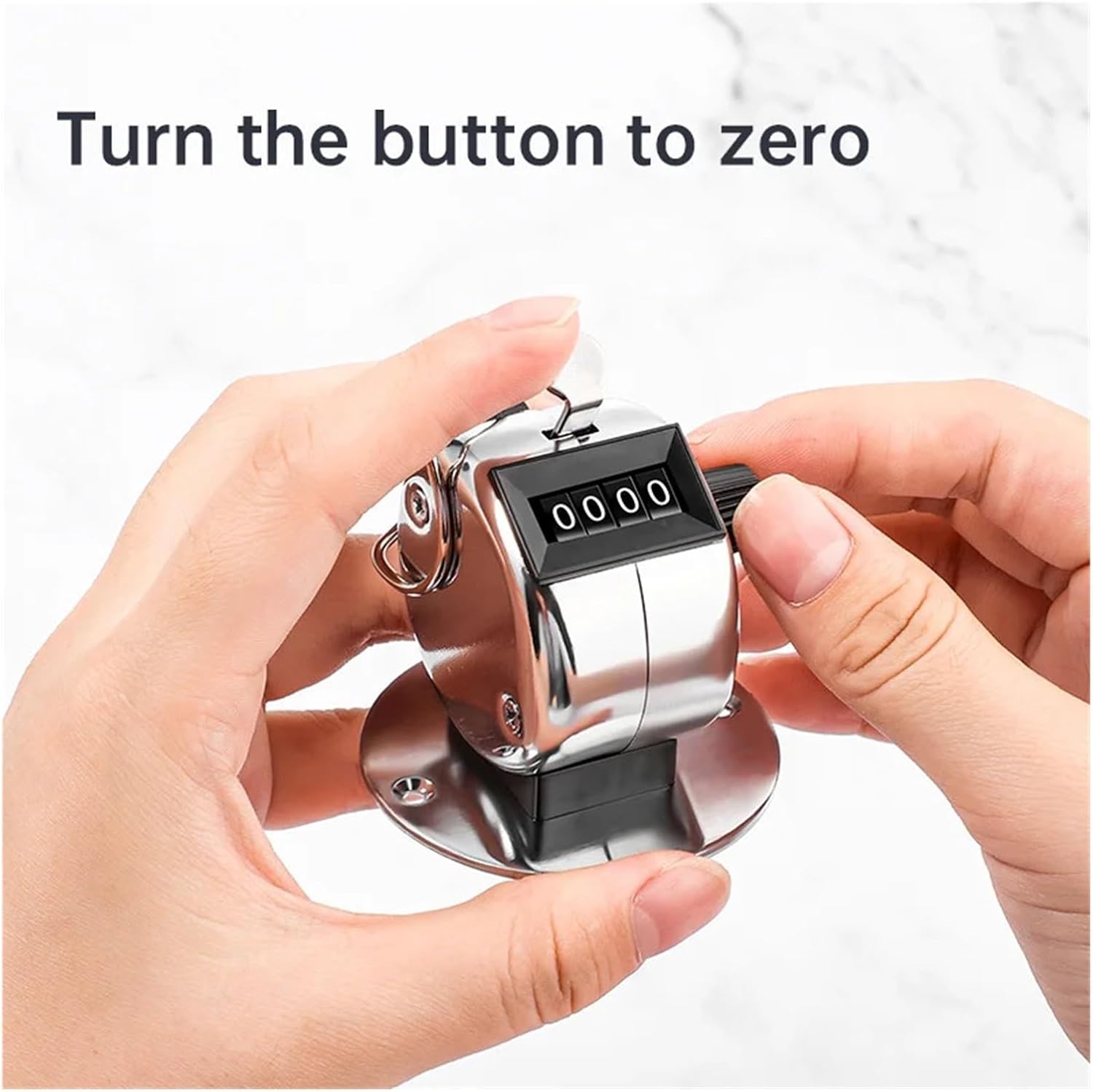 Hand Tally Counter 4 Digit Hand Tally Counter Manual Clicker Golf Training Digital Counting Device Mini Mechanical