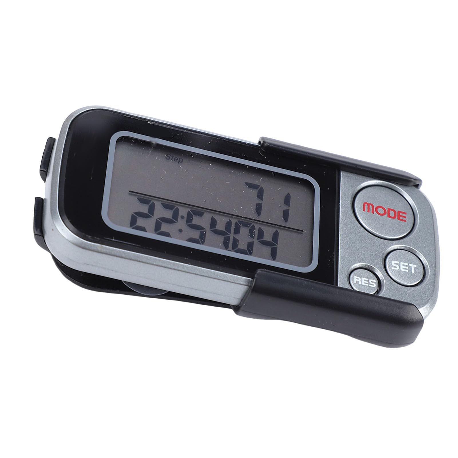 Asixxsix Pedometer, 3D Accurate Step Counter 30 Days Memory Walking Distance Miles Km Large LCD Display, Fitness Tracker with Clamp Lanyard for Men Women Kids Adults Seniors