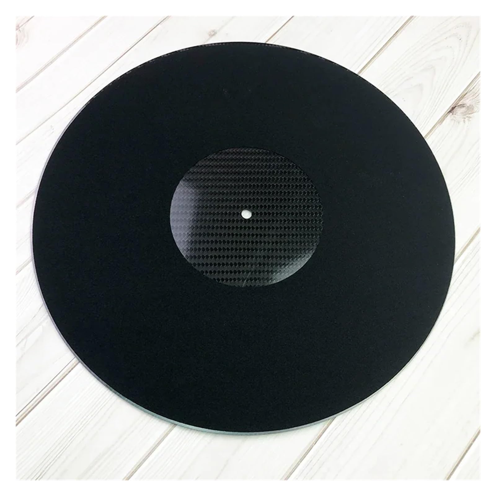 Alfombrilla para tocadiscos Alfombrilla antideslizante de fibra carbono for tocadiscos, accesorios for, alfombrilla for vinilo LP, 12"
