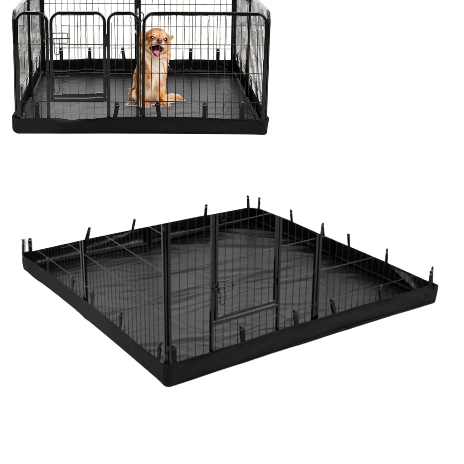 Dog Play Pen Mat – Non Slip Washable Pad | Water Resistant For Indoor Cat Fences, Whelping, Potty Training, And Puppy Playpens Reusable Base Liner Ideal For Pets And Clean Home Care