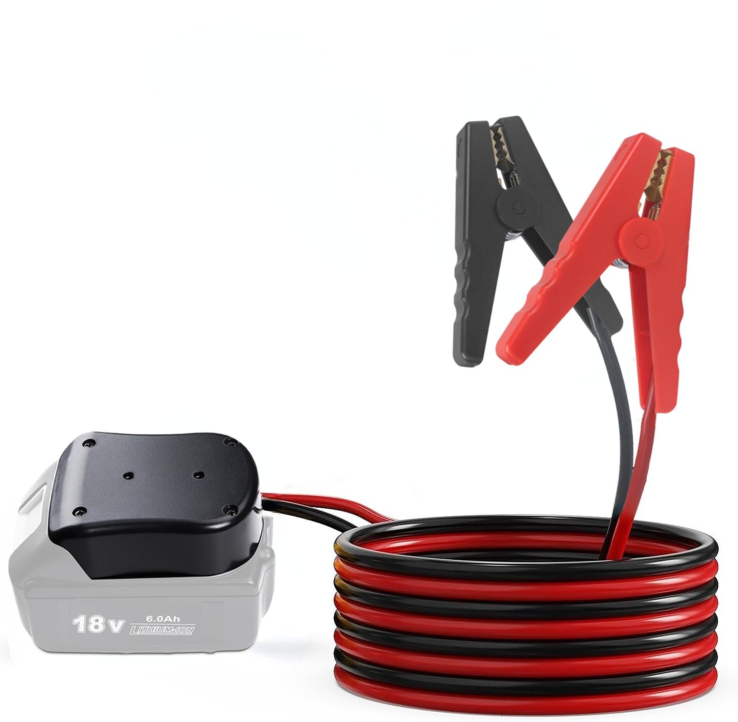 Amazon | ブースターケーブル錫メッキ銅100A 2m アダプター付き マキタ