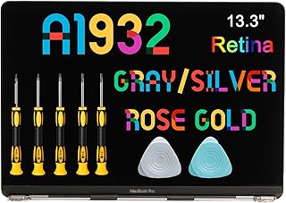 Seven Puppy Replacement New A1932 LCD Full Assembly for MacBook Air Retina 13.3" 2018 A1932 LCD Display Full Assembly 2018 Year EMC 3184 MRE82 (Space Gray)