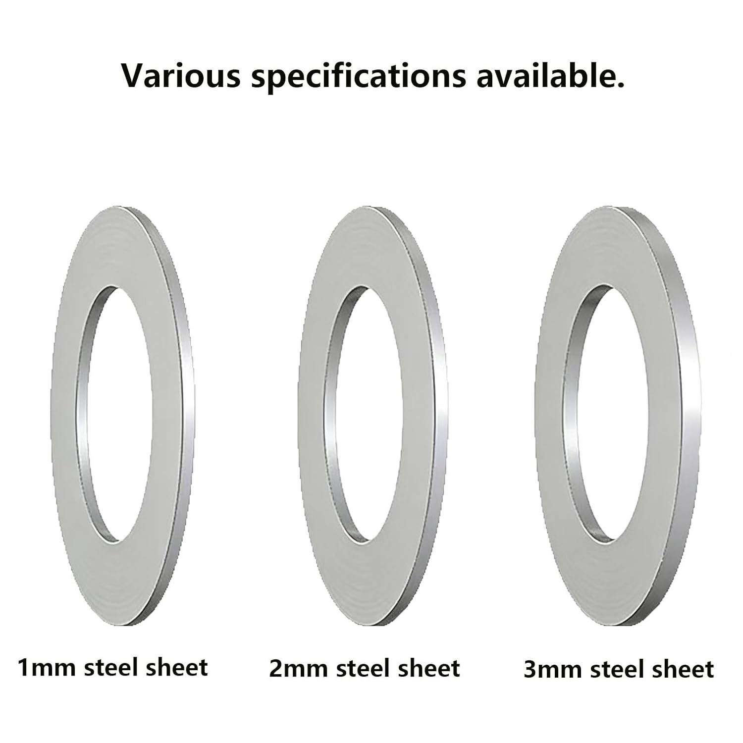 10Pcs 45mm Bucket Pin Shim Compatible with Excavators and Loaders, Thickness 1-2-3mm Bucket Pin Spacers(1mm)