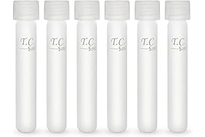 Aquarium Test Tubes with Clear Leak-Proof Screw Caps