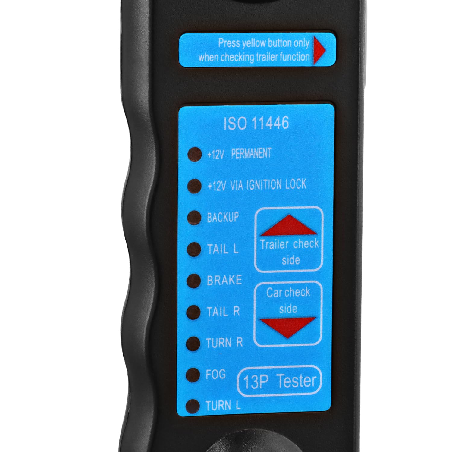 QWORK® Herramienta de Prueba de Remolque de 13 Pin 12v - Comprobador de Circuitos de Iluminación, Compatible Voitures, Camions, Camping-Cars