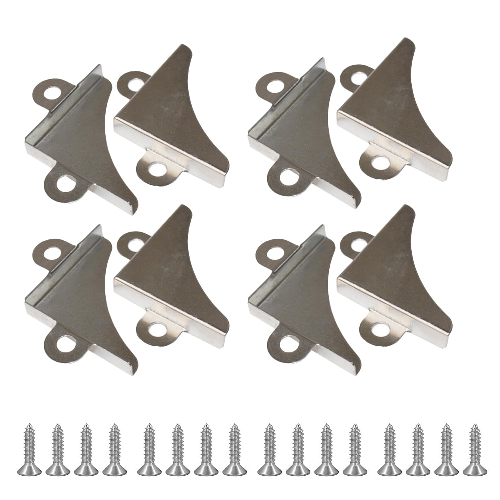 8 PCS Mirror Brackets,Mirror Fixings Hanging Kit,Corner Brackets,Mirror Picture Painting Iron Protective Angle Clips for Living Room, Bedroom, Bathroom