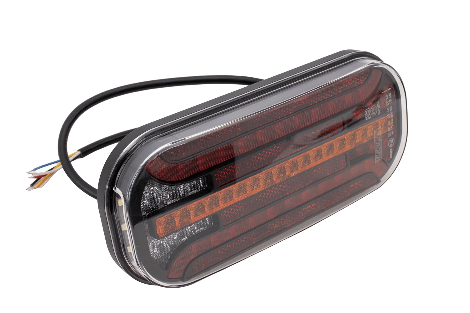 FRISTOM Fanale posteriore a LED FT-230 6 funzioni 12-36V per rimorchio e veicoli camion indicatore di direzione dinamico luce di stop fendinebbia riflettore