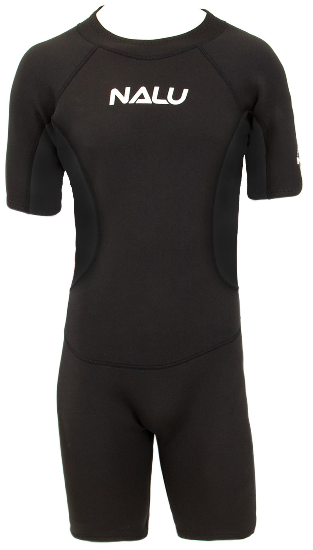 Adults Shortie Wetsuit 3mm Neoprene Stretchy Swimming Surfing Diving Skin Shorty Wet Suit for Men & Women (Black, 38" Chest)