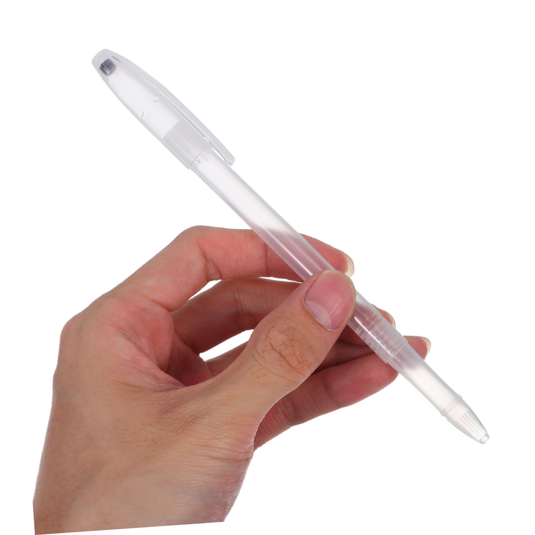 jojofuny 200 Piezas Portalápices Transparentes Ensamblados Estuches Vacíos para Bolígrafos Material Escolar Práctico para Oficina y Estudiantes