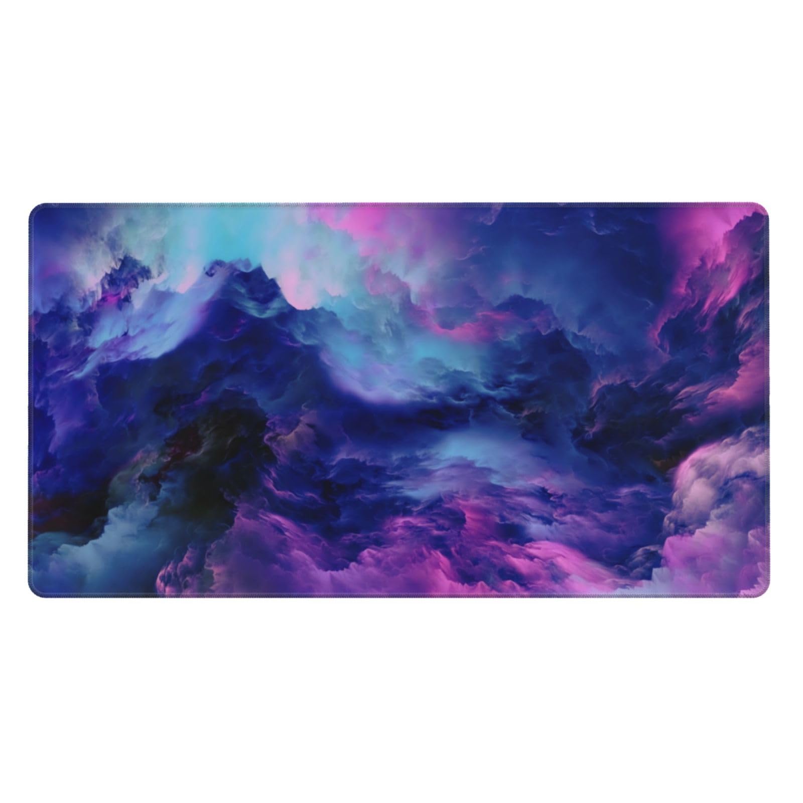 MTG Playmat TCG Playmat Board Game Card Game Trading Card Game Play mat Desk pad Original Hand-Painted Stitched Edges Smooth Surface Rubber Base Fantasy Colorful Clouds 23.5x13.7in