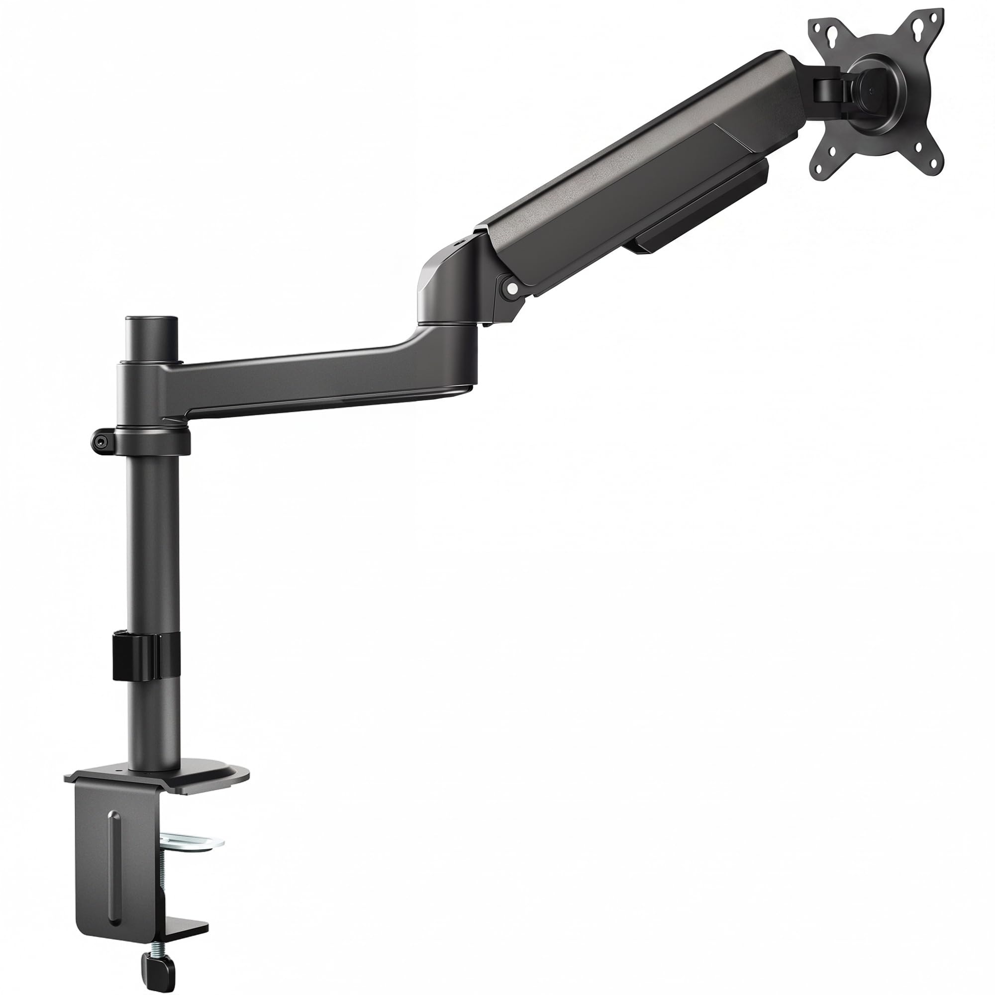 VIVO Supporto da scrivania con braccio a molla pneumatica articolato per impieghi gravosi e standard, adatto a schermi ultrawide standard e grandi fino a 35" con VESA massimo 200 x 100, STAND-V101H