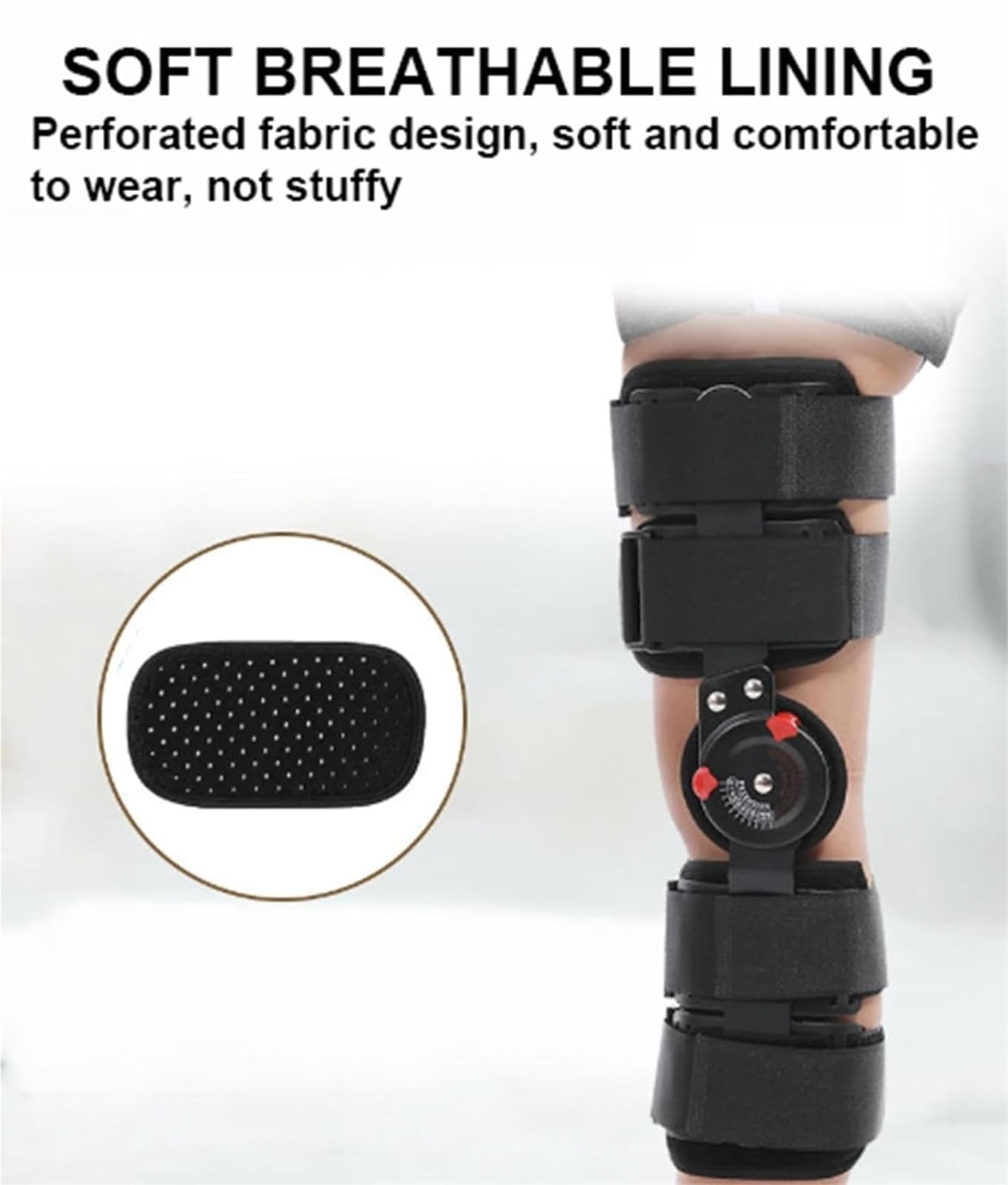 Rodillera postoperatoria Trasera articulada para niños, Rodillera médica para el Dolor de Rodilla, Artritis, ligamento Cruzado Anterior, Apta para niños de 110 a 150 cm.