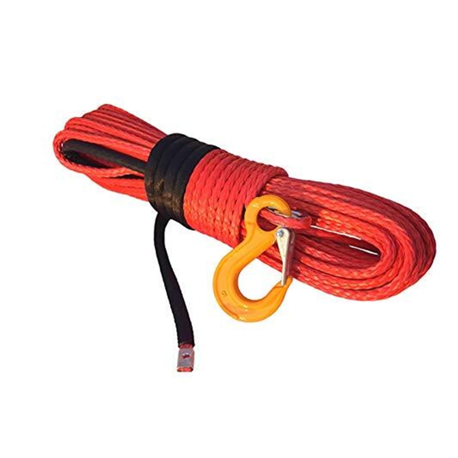 Zielona lina syntetyczna do wyciągarki 10 mm x 30 m, UHMWPE Spectra, wymienna linka(Orange)