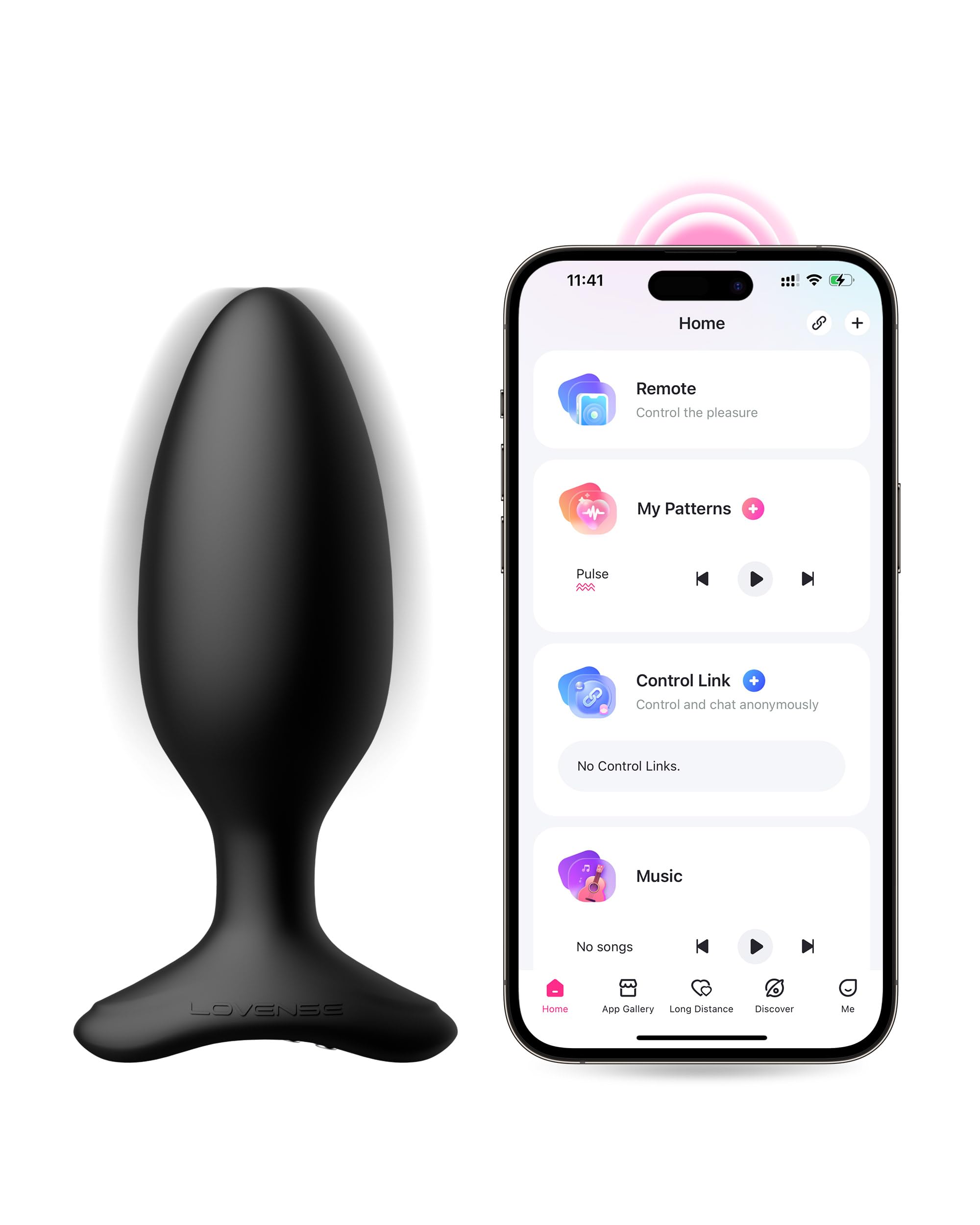 LOVENSE Hush 2 Vibrating Butt Plug 1.75", Silicone Anal Vibrator for Men with Remote Control, Waterproof and Rechargeable Big Plug Vibration Machine for Women, Adult Anal Plug Sex Toys for Couples: 1.75 in