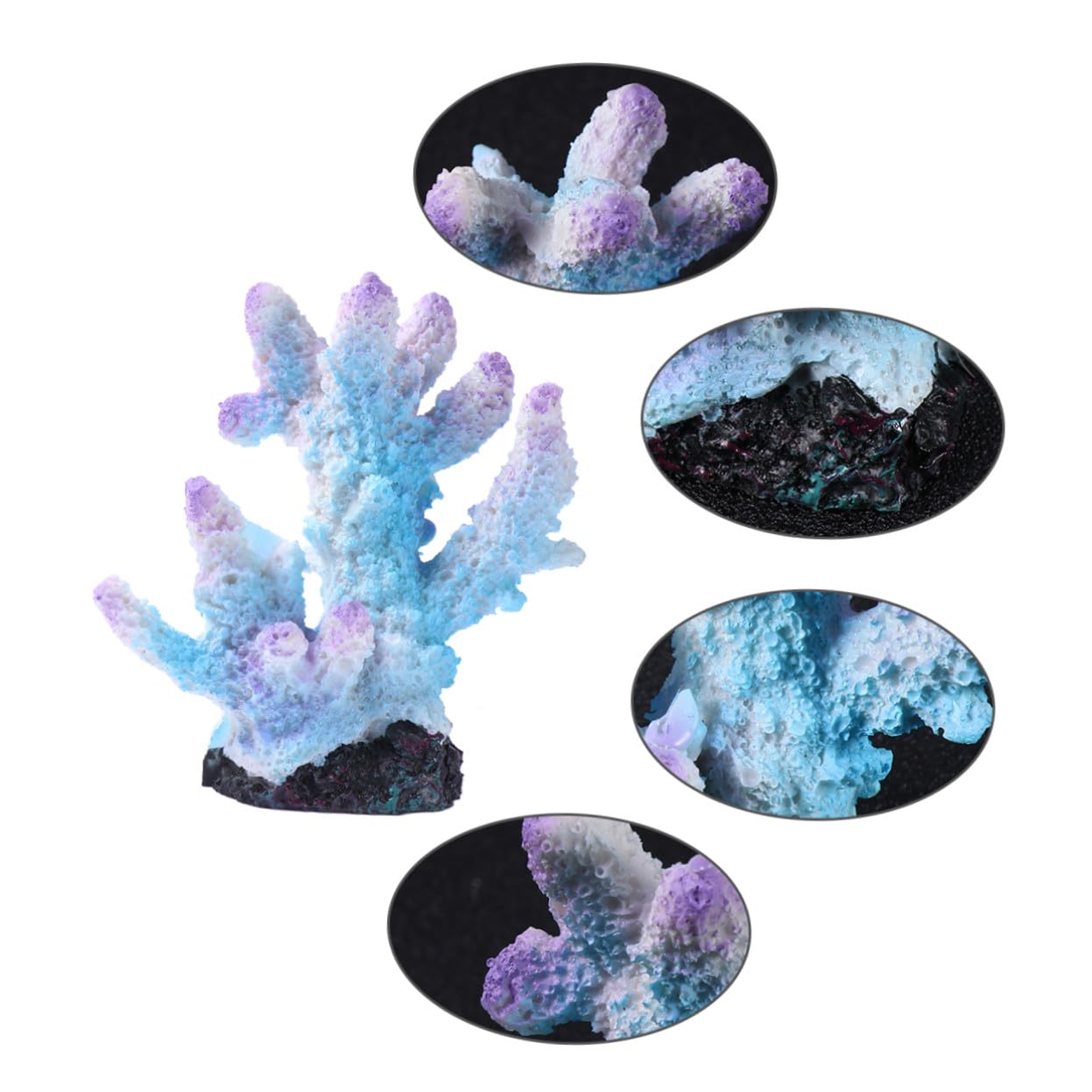 BESPORTBLE 3piezas Artificial De Coral De Decoración Lifelike para Peceras y Adorno De Paisaje Marino para Agua y XL