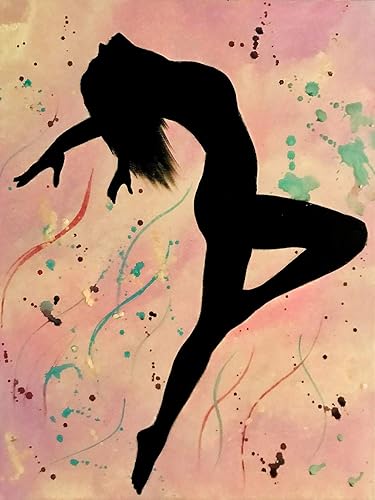 Buyartforless EDC424 24x18 Canvas Wall Art, Black