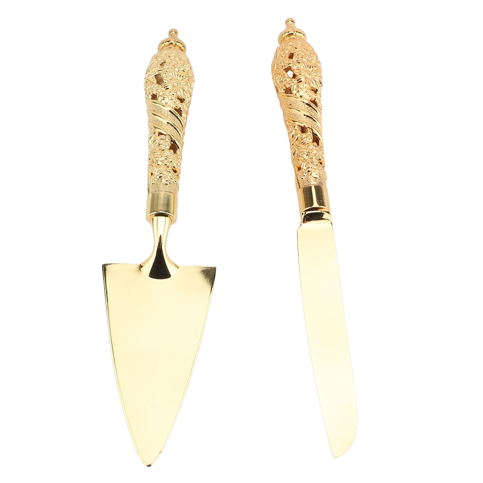 Ensemble de coupe-gâteaux et de spatules à tarte, ensemble de découpe de gâteaux en alliage de zinc pour mariages et dîners de famille, service de dessert élégant avec bord dentelé (Tapez 3)