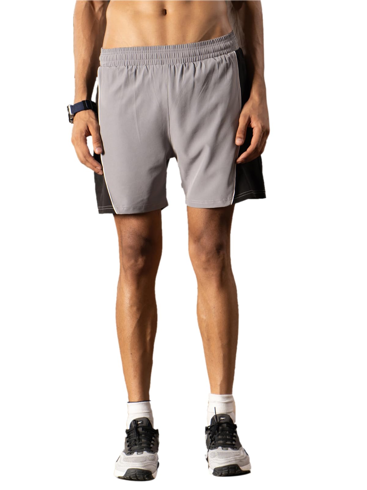 FitMonkey Sports Breathable Regular Cut & Sew Shorts for Men |Gym Shorts| Running Shorts |Quick Dry Technology & ergonomically Designed |Draw Cord |Zipper Pocket-picture-21