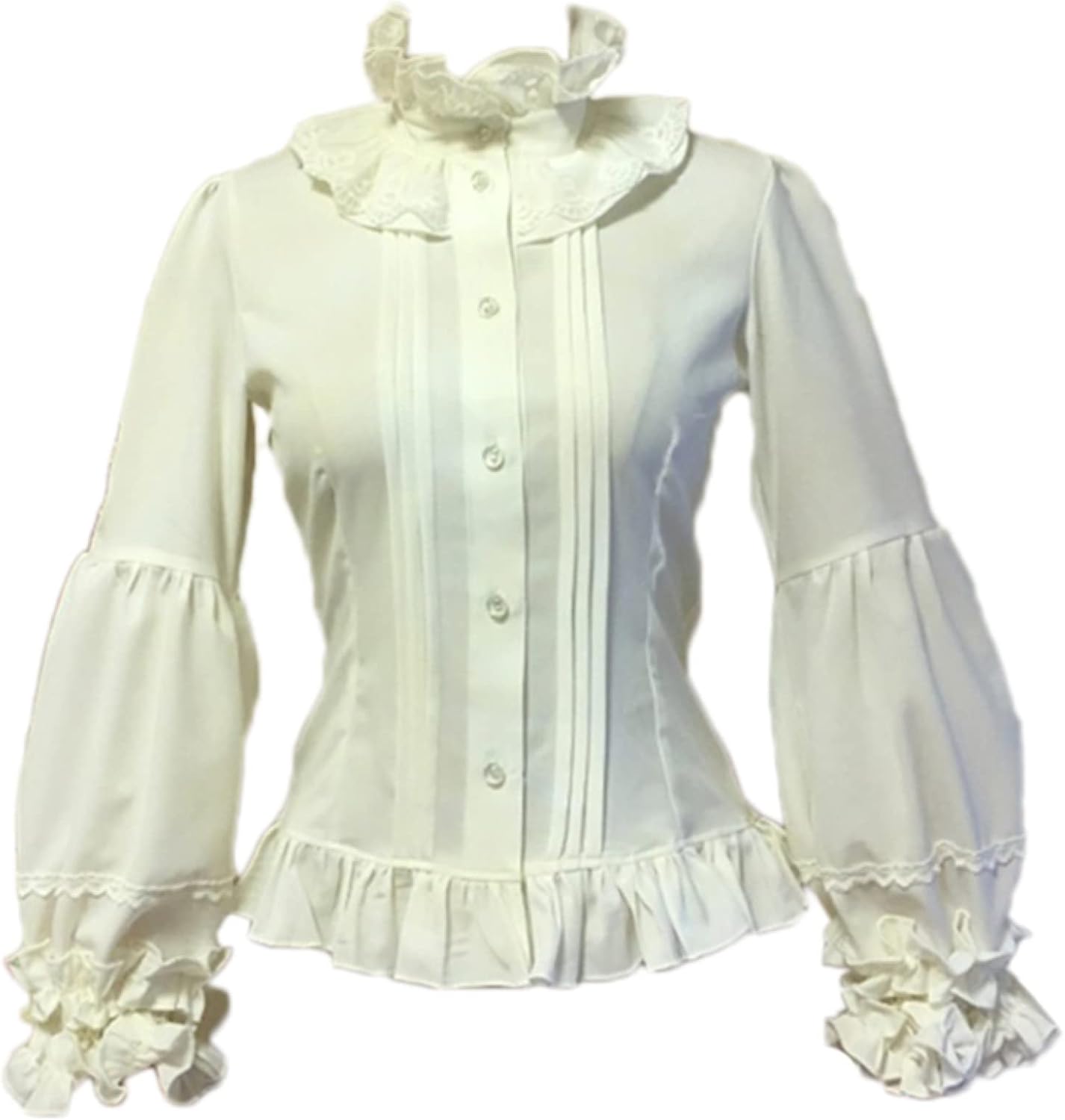 グランマ ママ ドーター 定価2,2万 シャンブレーフリルスタンドカラー