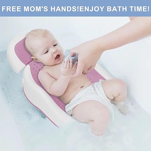 Miniatura 3 de Soporte de baño para bebé, ideal para bebés de menos de 6 meses de edad, con termómetro ajustable para bañera para recién nacidos, bañeras para