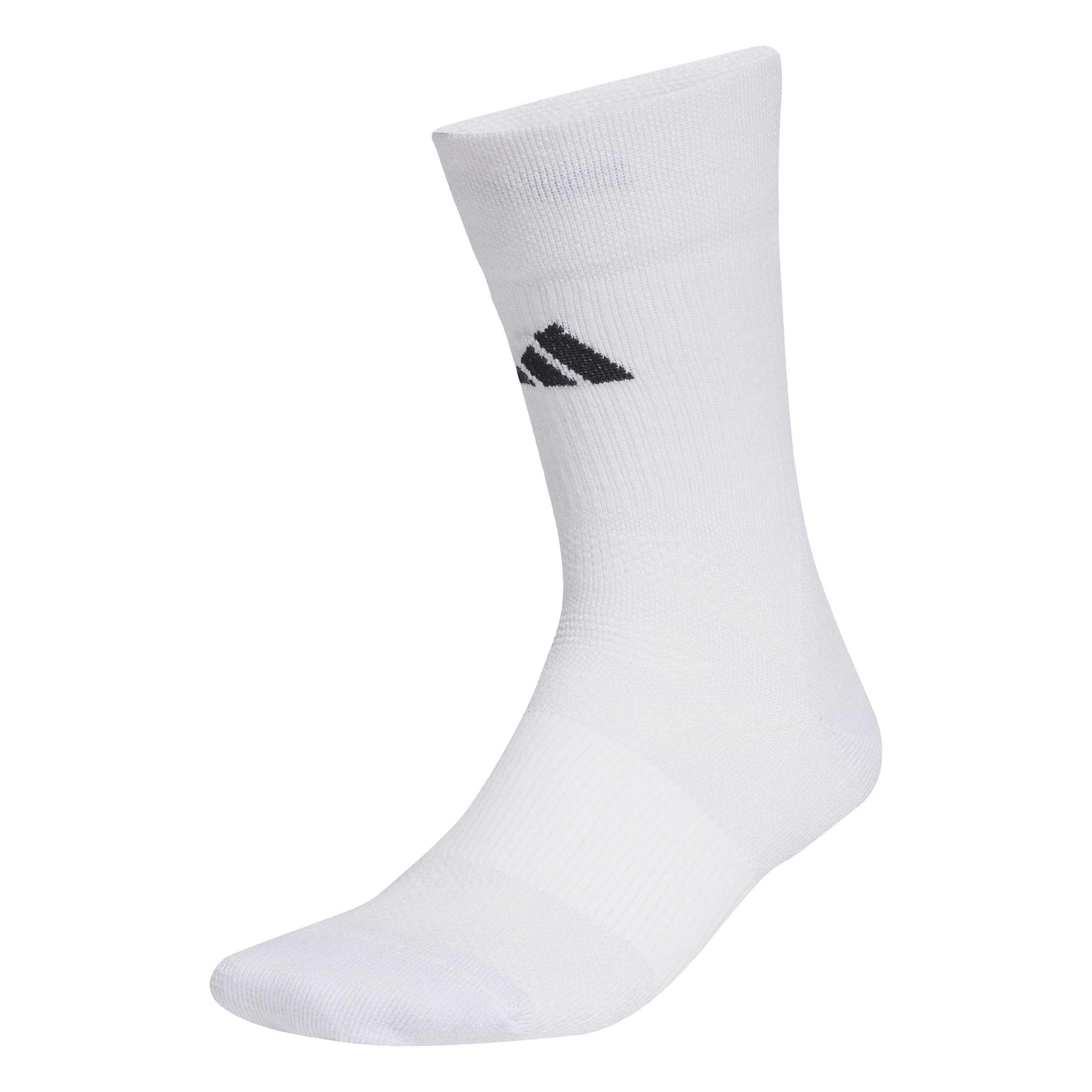 adidas Unisex Football Crew Performance Socks Cushioned, white/white/black, 6.5-8