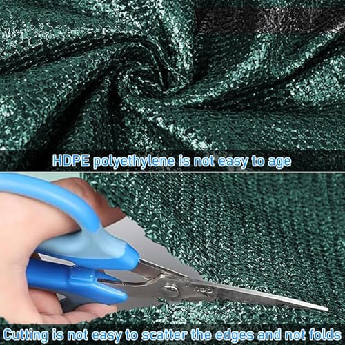 Malloom Grün Sichtschutz Zaunblende, 2x15m Zaunblende150 g/m² Schattiernetz Tennisblende, Windschutz UV-resistent Reißfest, mit Löcher und Kabelbinder für Garten, Balkon, Terrasse, Veranda