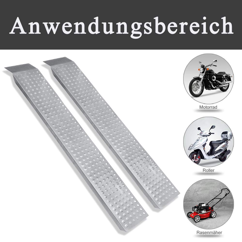 Rampa Di Carico In Acciaio Zincato NAIZY 135cm - Portata 400kg, Antiscivolo Per Auto, Moto, Quad - Foto 4