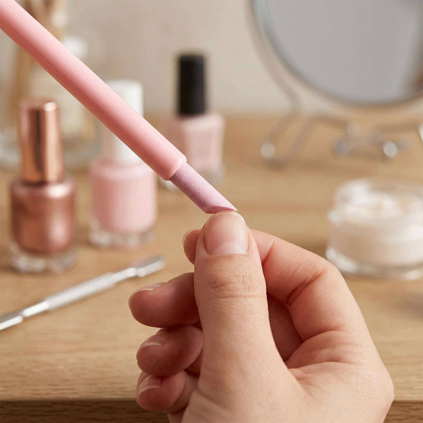 Gąbka do paznokci, narzędzia do usuwania i przesuwania naskórka, patyczki do szlifowania paznokci do manicure i pedicure, narzędzie do naprawy martwej skóry, można myć i przenosić