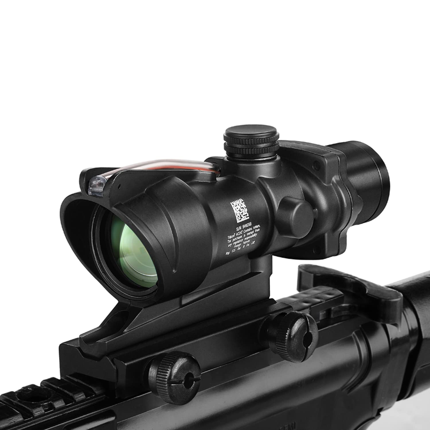 Paike Lunette de visée 4x32mm ACOG Red Dot Sight avec réticule Chevron Rouge