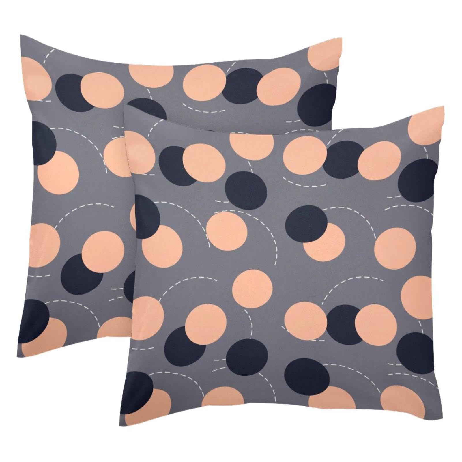 Housses de coussin de Noël décoratives carrées 40x40 lit canapé lot de 2
