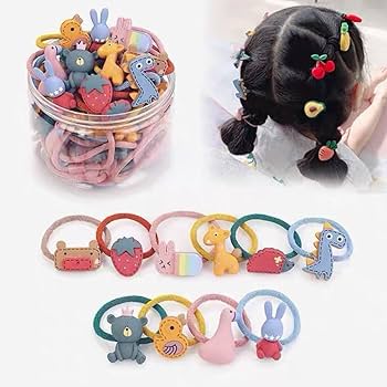 Amazon.co.jp: ベビー女児用髪ゴム 女の子 ヘアゴム フルーツ