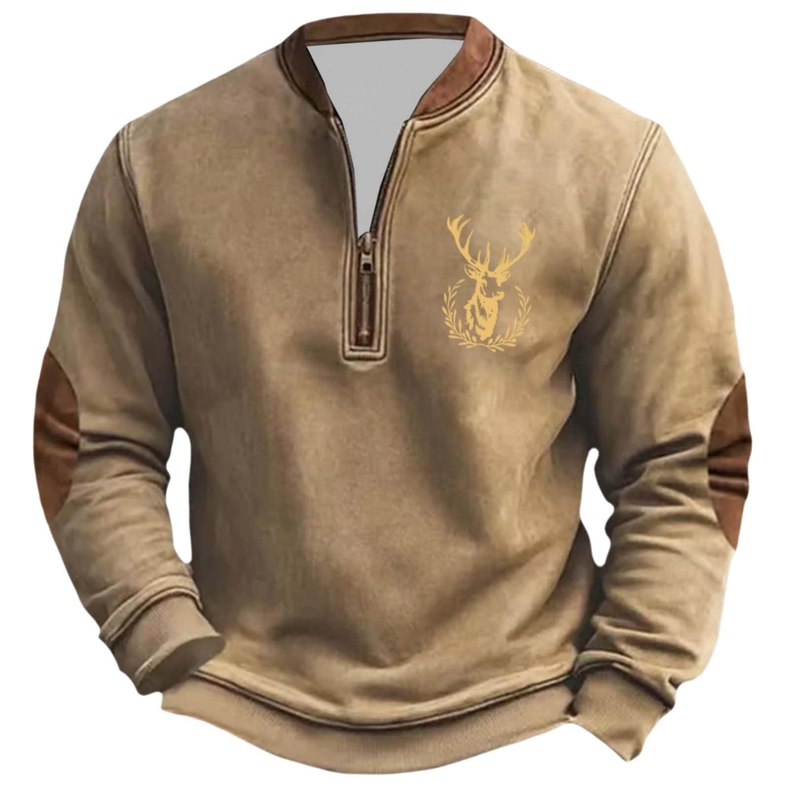 Generisch Pull Pour Homme De Style Chasse Rustique Avec Motif