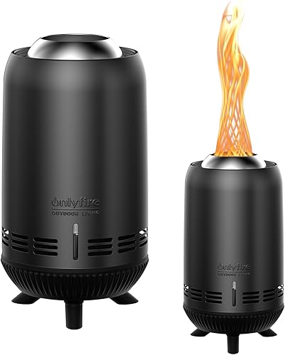 Miniatura 9 de ONLYFIRE OUTDOOR LIVING Chimenea de mesa de 12 pulgadas con bolsa de transporte, hoguera portátil para camping, caravana, patio trasero, hoguera,
