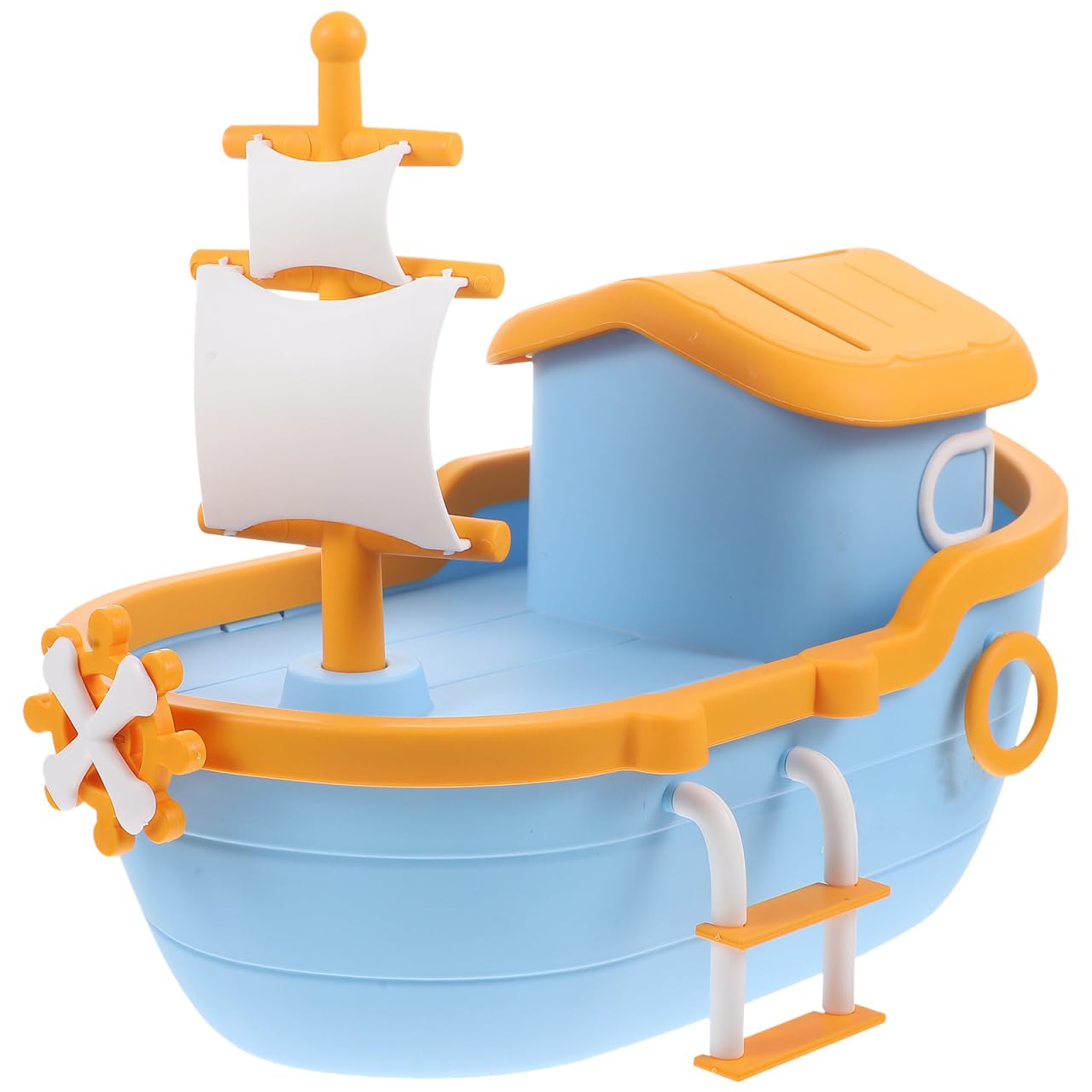 Veemoon Cute Pirate Piggy Bank Cartoon Kids Coin Bank Pirate Boat Money Jar Plastic Coin Saving Box Sailboat Statue Model for Birthday Shower