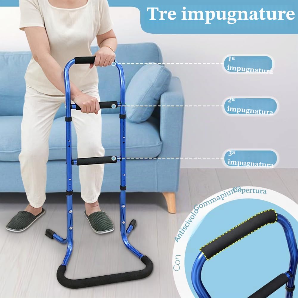 Sedia Assist per anziani supporto per alzarsi dal letto Sit To Stand Prodotti di assistenza per l'ascensore Rails per adulti Sicurezza Caduta fuori dal letto cane per anziani Supporti in piedi