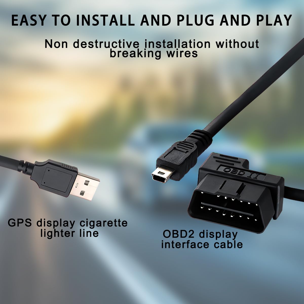 CGEAMDY Pantalla Universal Head Up Display, Head Up Car Hud Obd2 & Hud Gps Display, Obd2 Y Gps Velocímetro Sistema Dual, Head-Up Display Led Velocímetro Proyección Velocidad Advertencia M7 Auto Parts