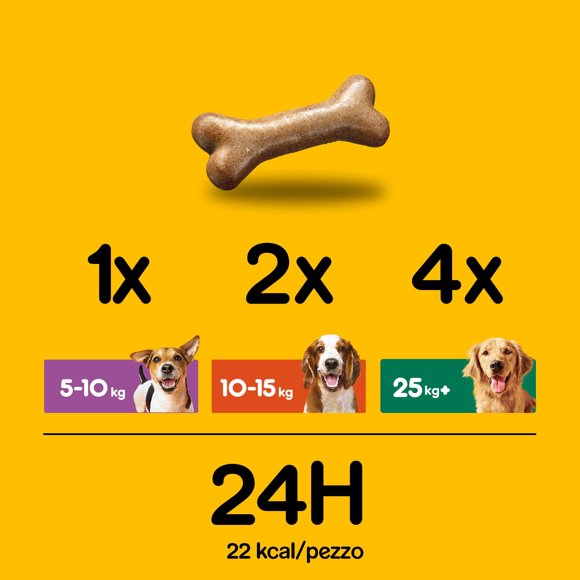 Pedigree Biscrock Galletas para Perro de 3 Sabores (Pack de 12 x 500g)