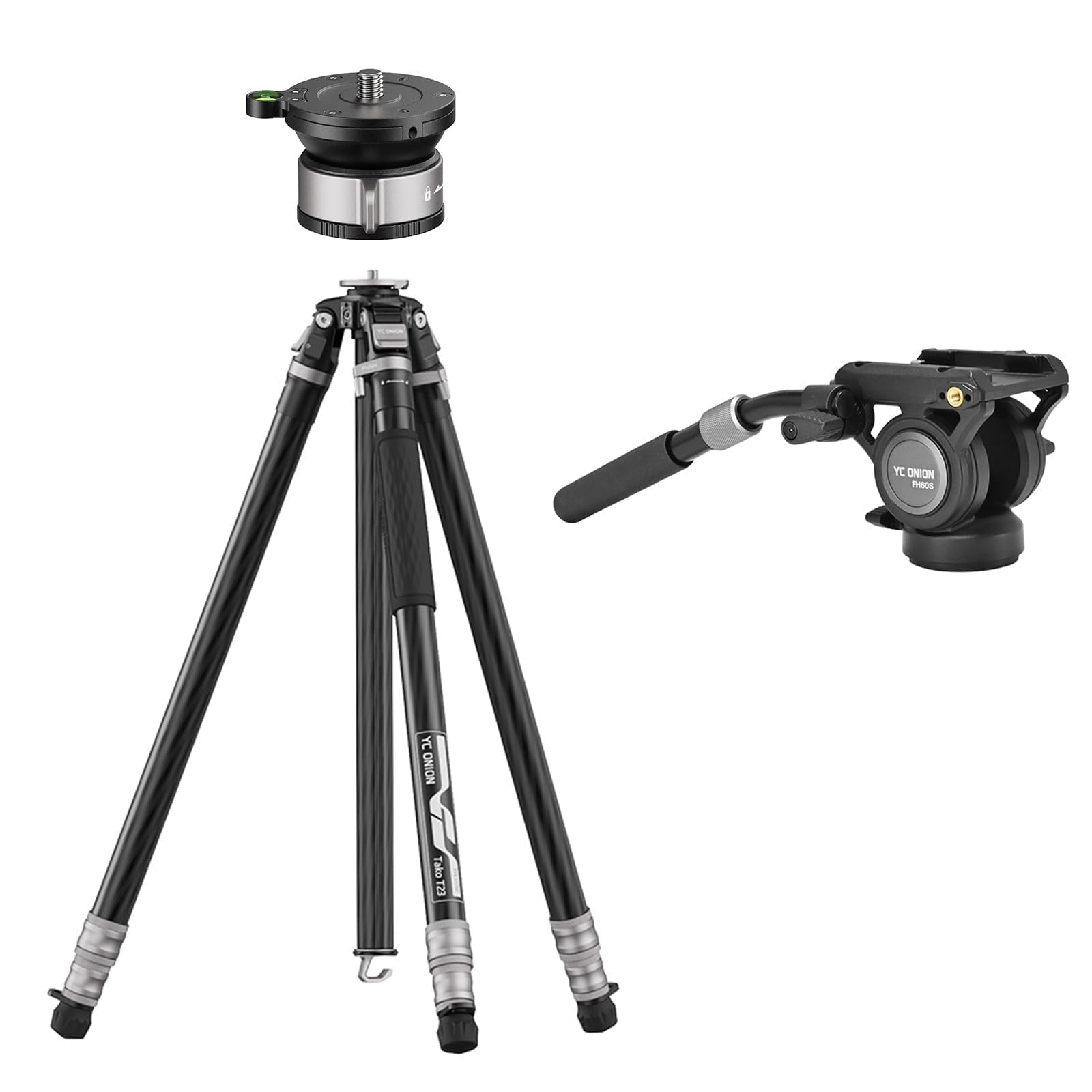 Amazon.com : YC ONION Tako T23 Carbon Fiber Tripod with 52mm Bowl