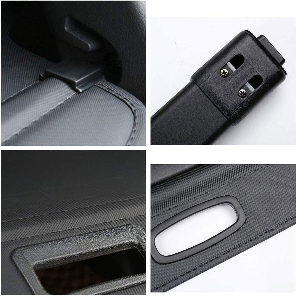 Cubierta de Carga Retráctil Cubierta Privacidad Cargo Protectora Cubierta Retráctil Cubierta de Maletero de Coche para Audi Q7 2007-2015