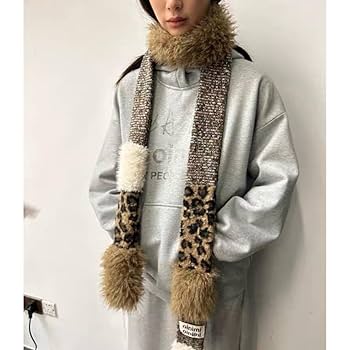 平成ギャル ヒョウ柄たれみみフードマフラー ビンテージ y2k 00s 00s廃盤❤︎Y2k 平成ギャル 豹柄 ファーコート くま耳 itimi