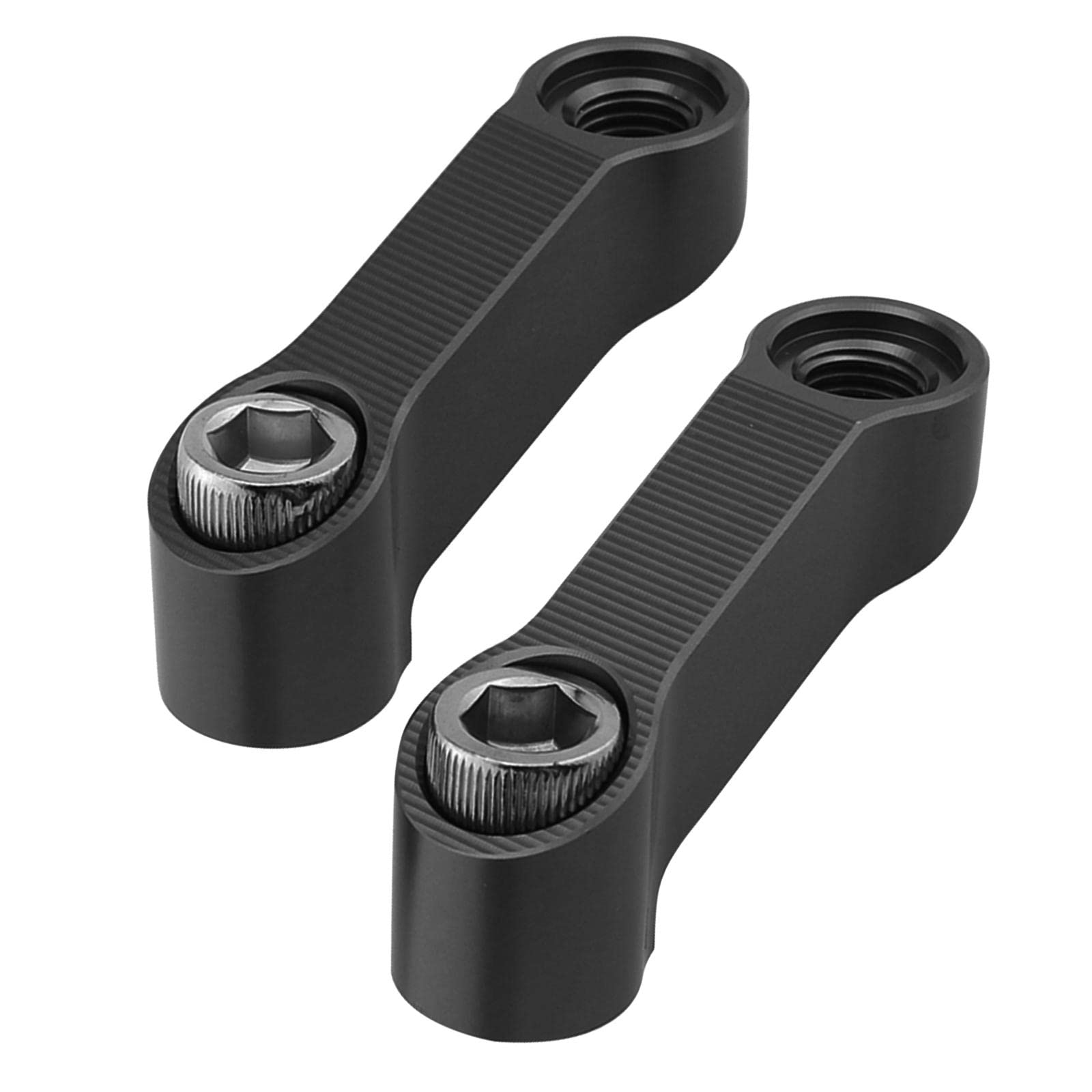 THE STYLE SUTRA® Motorbike Mirror Extender Adapters Aluminum Alloy Replaces for Black | 2 Pieces Mirror Extenders Raiser 2 Pieces Screw-image-35