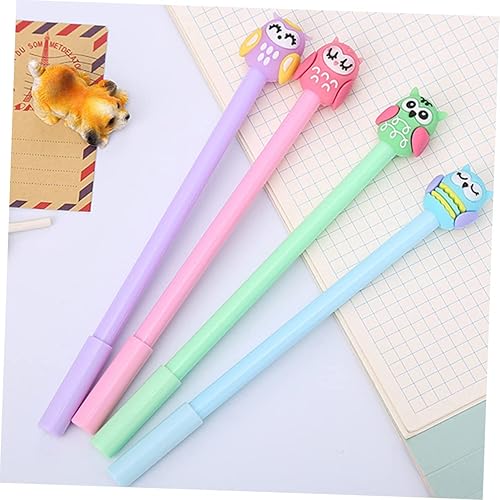 Miniatura 7 de EXCEART 12 Pcs Cartoon Owl Pen Come Pen Gel Pens Writing Pens Gel Ink Pens Student Stationery Silicone Pens Markers Pen Marker Pens Owl Gel Pen Cute