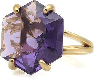 Opulent Amethyst Ring in 14k Gold - Elegant Birthstone Rings for Women - Custom Womens Gemstone Rings, Statement Rings, Fashion Rings - Choose Your Material - All Sizes Available