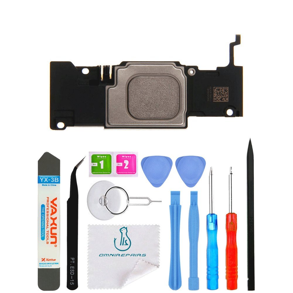 OmniRepairs Loud Speaker Buzzer Ringer Antenna Replacement Compatible for iPhone 6s Plus Model (A1634, A1687, A1699) with Repair Toolkit
