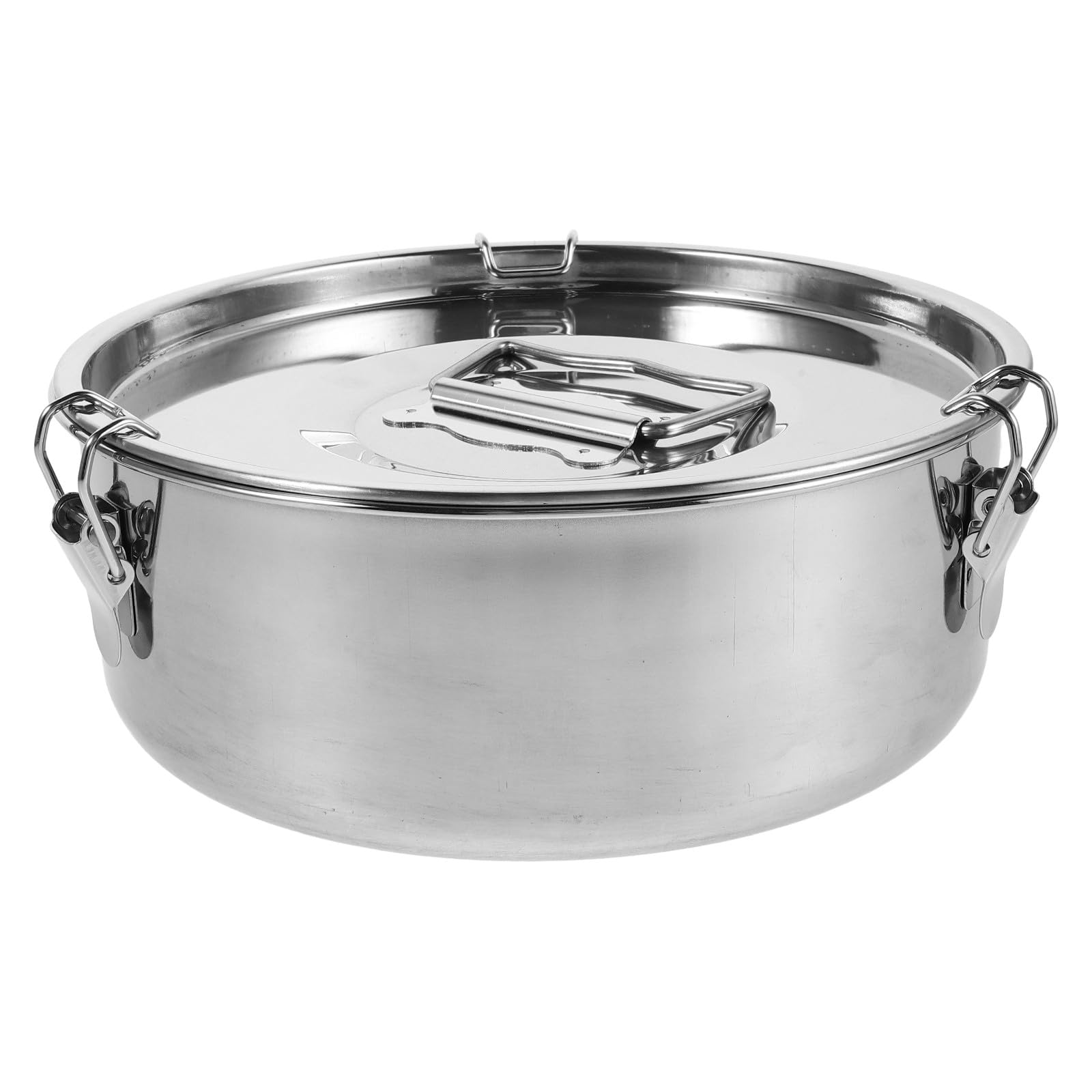 OUNONA Molde para flan de acero inoxidable con tapa y asa: 67.6 oz, molde redondo para flan de 8.27" y vaporera para ollas a presión, ollas eléctricas, ideal para hornear, cocinar al vapor,