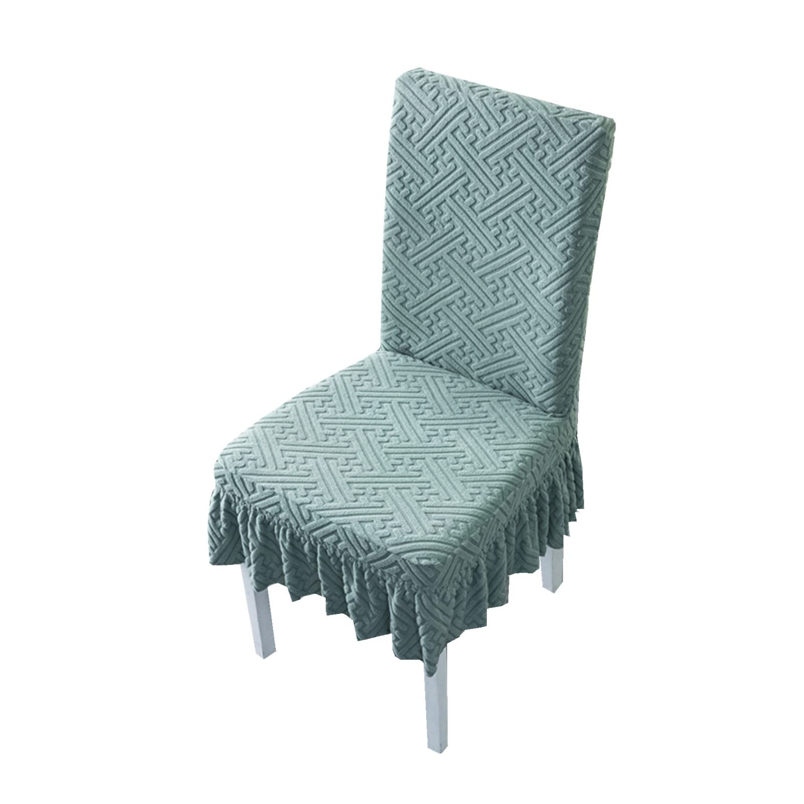 XELORY Dining Chair Covers Stretch, polyester Chair Covers Anti-Dust non-slip universal Set of 2 for dining rooms and living rooms for banquets -N-set of 2