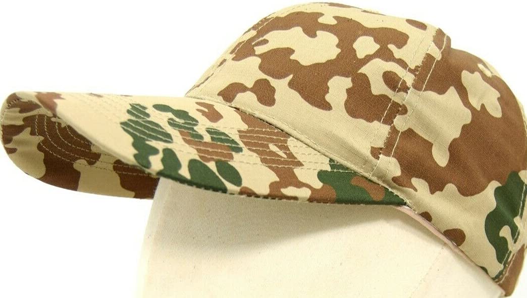 Military Surplus Gorras de béisbol Rip-Stop de camuflaje del ejército, German Tropetarn, Taille unique