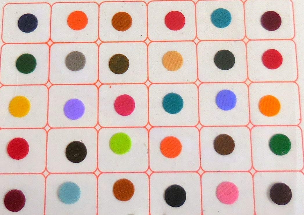 IS4A Multicolor Bindi Bollywood Forehead Stickers Adhesive Body 6 Card of Different Sized Velvet Bindi Round Dot Tattoo Premium Set of 360 PCS image 4